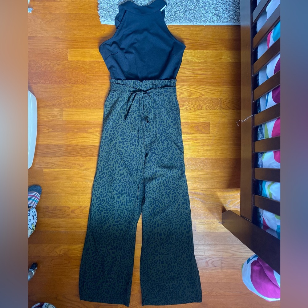 Francesca’s cheetah print jumpsuit